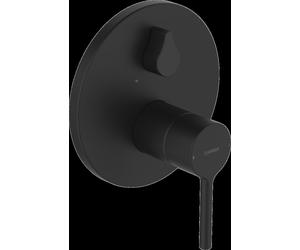 HANSA HANSAVANTIS Set de finition pour bain/douche, levier à goupille, pour deux consommateurs, 8260906733, 8260906733, Colorazione: Nero opaco
