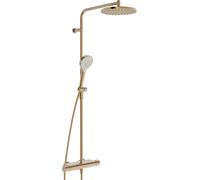 HANSA HANSAVIVA Mitigeur de douche à effet pluie, Thermo Cool, MagShelf, avec thermostat, hauteur 1190mm, 6515920181, 6515920181, Colorazione: bronzo spazzolato