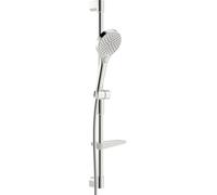 HANSA HANSAVIVA Garniture de barre murale, 766mm, avec Handbrausen à 3 jets, y compris flexible de douche, porte-savon, 44160210, 44160210, Colorazione: cromo
