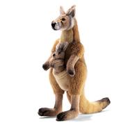 Hansa Mama e Joey Kangaroo Mother Baby Simpatico animale di peluche realistico