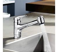 Hansa Mix rubinetto da cucina, estraibile, orientabile, 01382283, Mix cromo [Rubinetteria da Cucina > Rubinetti da Cucina]