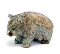 Giocattolo di peluche realistico fatto a mano Hansa piccolo posabile Wombat da 2