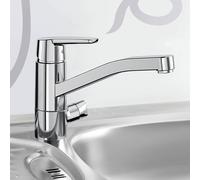 Hansa HANSAPOLO rubinetto da cucina con valvola per lavastoviglie, valvola di chiusura dellapparecchio, sporgenza 215 mm, 52662293 - 52662293