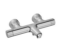 Hansa Prisma rubinetto vasca esterno con termostatico, 5810230180, Prisma acciaio inox spazzolato [Rubinetteria Bagno > Rubinetteria Vasca]