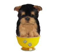 Hansa Realistic Dog Tazza da tè Morbido Peluche Peluche 16 cm dai 3 anni in su