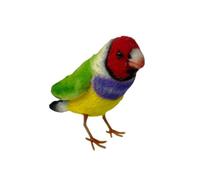 Hansa Realistico Gouldian Finch Bird morbido peluche 13 cm dai 3 anni in su