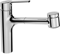 Hansa Ronda - Miscelatore monocomando per lavello con erogatore estraibile, cromato 03382273