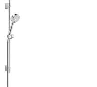 Hansa Set di aste da parete/doccia Basicjet | + asta da parete, kit di montaggio, doccetta, tubo flessibile, asta 720 mm, diametro soffione doccia: Ø 95 mm, 3 getti, tubo per doccia: 1750 mm