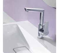 Hansa Twist - Miscelatore monocomando per lavabo con sistema di scarico, cromato 09542203