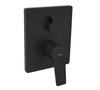 Hansa Twist rubinetto vasca da incasso, miscelatore monocomando, 8984908333, Twist nero opaco [Rubinetteria Bagno > Rubinetteria Vasca]