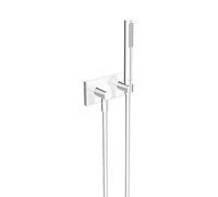 Hansa Universal set doccia con presa d'acqua e supporto, 1 tipo di getto, 44430170, Universal cromo [Rubinetteria Bagno > Set Doccia]