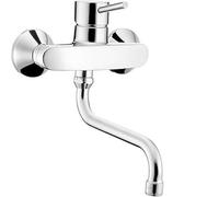 Hansa - vantis monocomando da parete per cucina Maniglia Pin cromo, 52532107)