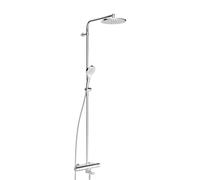 Hansa Viva sistema doccia, termostatico, con riempivasca, 65162201, Viva cromo [Rubinetteria Bagno > Colonne Doccia]
