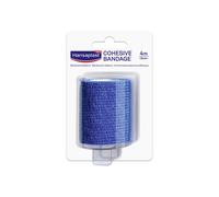 Hansaplast Benda Autoadesiva Blu 4m x 6cm, Tape flessibile per il fissaggio di bende e compresse