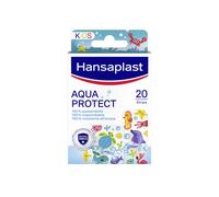 Hansaplast Cerotti Aqua Protect Kids, Cerotti bambini dal design colorato 100% resistenti all'acqua, Impermeabili per bagnetto, mare e piscina, 1 confezione da 20 pezzi in 2 formati