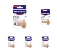 Hansaplast Cerotti ELASTIC FINGER STRIPS, Cerotti dita extra flessibili e lunghi per mani e articolazioni, Cerotto flessibile che si adatta ai movimenti, 1 confezione da 80 pezzi