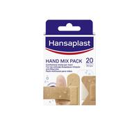Hansaplast Cerotti Hand Mix Pack, Cerotti flessibili per mani e dita, 20 pezzi in 5 formati