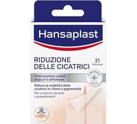 Hansaplast Cerotti Riduzione delle Cicatrici, Hansaplast cerotti cicatrici trasparenti e discreti, Adatti a cicatrici recenti o preesistenti, 1 confezione da 21 pezzi