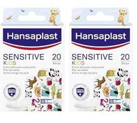 Hansaplast Cerotti Sensitive Kids con Animali per Pelle Sensibile, Ipoallergenici e Facili da Rimuovere, 40 Pezzi in 2 Formati