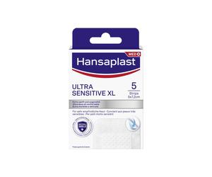 Hansaplast Cerotti Ultra Sensitive XL, Cerotti morbidi e delicati per pelli molto sensibili, 5 pezzi