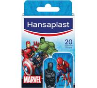 Hansaplast Cerotti MARVEL, Cerotti bambini con Spider-Man, Capitan America e Hulk, Colorati e divertenti, delicati sulla pelle e facili da rimuovere, 1 Confezione da 20 pezzi assortiti