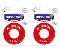 Hansaplast CLASSIC Cerotto su Rocchetto per il Fissaggio di Bende e Compresse, in Tessuto, 1 Confezione da 10m x 2.5 cm