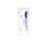 Hansaplast Cotone Idrofilo Pretagliato, 100% puro cotone pretagliato e biodegradabile, Cotone per il kit pronto soccorso per la pulizia ferite pre-applicazione cerotti, 1 confezione da 100 g