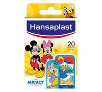 Hansaplast DISNEY Cerotti bambini con Mickey Mouse e Minnie Mouse, Cerotti impermeabili delicati sulla pelle e facili da rimuovere, 1 confezione da 20 cerotti in 2 formati