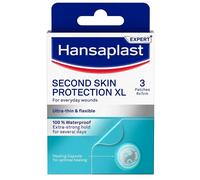 Hansaplast Second Skin Protection - Cerotti autoadesivi per le ferite superficiali XL, 3 cerotti