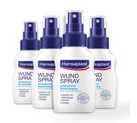 Hansaplast Set Di 4 Spray per Ferite (50 Ml), per Pulizia Antisettica Delle Feri