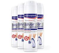 Hansaplast Silver Active - Spray per piedi, confezione da 4 (4 x 150 ml)