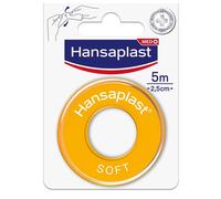 Hansaplast - Soft Cerotto su Rocchetto 2,5x500 cm Confezione 1 Pezzo
