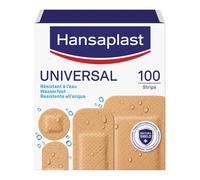 Hansaplast Universal - Cerotto Resistente all'Acqua, 100 cerotti 4 formati