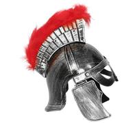 Hansber Elmo Cavaliere Medievale Cappello Soldato Spartano Salletta Guerriero Il Gioco Combattimento In Costume Halloween Argento B Taglia unica
