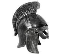 Hansber Elmo Cavaliere Medievale Cappello Soldato Spartano Salletta Guerriero Il Gioco Combattimento In Costume Halloween Argento A Taglia unica