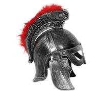 Hansber Elmo Cavaliere Medievale Cappello Soldato Spartano Salletta Guerriero Il Gioco Combattimento In Costume Halloween Argento D Taglia unica
