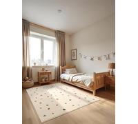 Hanse Home Adventures - Tappeto da gioco per bambino, con coriandoli, design moderno, per gattonare, per la cameretta e il soggiorno, colore: crema,