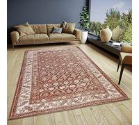 HANSE Home Curan - Tappeto orientale classico intrecciato, con bordatura, look vintage, leggermente lucido, per camera da letto, sala da pranzo, soggiorno, corridoio, Terra, 80 x 165 cm