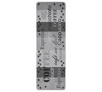 Hanse Home Runner da cucina di design, 67 x 180 cm, con retro antiscivolo, tessuto piatto, lavabile a 30 °C, 100% polipropilene, resistente e facile da pulire, antracite, grigio, crema