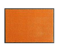 HANSE Home Soft & Clean Zerbino per Interni ed Esterni, 75 x 120 cm, Lavabile e Resistente alle intemperie, Antiscivolo per Ingresso e Esterni, Arancione