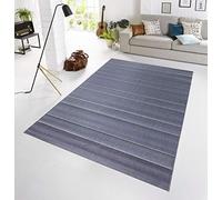 Hanse Home Sunshine Fürth - Tappeto per interni ed esterni, 80 x 300 cm, in tessuto piatto, resistente alle intemperie, design moderno, per balcone, terrazza, giardino d'inverno, cucina, sala da pranzo, bagno, soggiorno, impermeabile, colore: blu