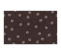 HANSE Home Tappetino per Cani, con Stampa a Zampe, per Interni ed Esterni, Collezione Pets (50 x 80 cm, 100% Poliammide, Antiscivolo, Facile da Pulire, Lavabile, Made in EU), Marrone