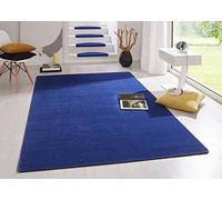 HANSE Home Tappeto Fancy - Tappeto da Soggiorno in Tinta Unita Moderno in Velluto per Sala da Pranzo, Soggiorno, cameretta dei Bambini, corridoio, Camera da Letto, Cucina, Blu, 133 x 195 cm