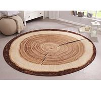 HANSE Home - Tappeto, Marrone, 100 x 100 x 0.9 cm