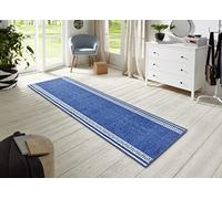 HANSE Home Tappeto passatoia Casa 80 x 450 cm, morbido tappeto a pelo corto, design moderno, per corridoio, camera da letto, cameretta dei bambini, bagno, soggiorno, cucina, decorazione - jeans blu