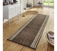 HANSE Home Tappeto passatoia Casa 80 x 500 cm, Morbido Tappeto a Pelo Corto, Design Moderno, per corridoio, Camera da Letto, cameretta dei Bambini, Bagno, Soggiorno, Cucina, Colore Marrone