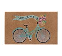 HANSE Home Zerbino in stile cocco con fondo in PVC antiscivolo, per porta, per ingresso ed esterni, marrone, diversi motivi 45 x 70 cm, colore: Welcome Rad