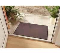 HANSE Home Zerbino lavabile, per interni ed esterni, in tinta unita, colore marrone, 60 x 80 cm