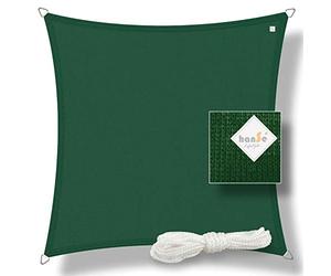 hanSe® Marchio Parasole Quadrato Protezione Solare a Vela 2 x 2 m Verde