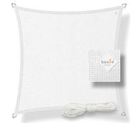 hanSe®, Tenda Parasole, Quadrata 5 x 5 m, di Colore Bianco